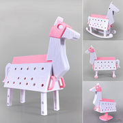 Love Toys Vol.3 三角木馬 Wooden horse pink Ver. 1/12スケール 未塗装 未組み立てキット